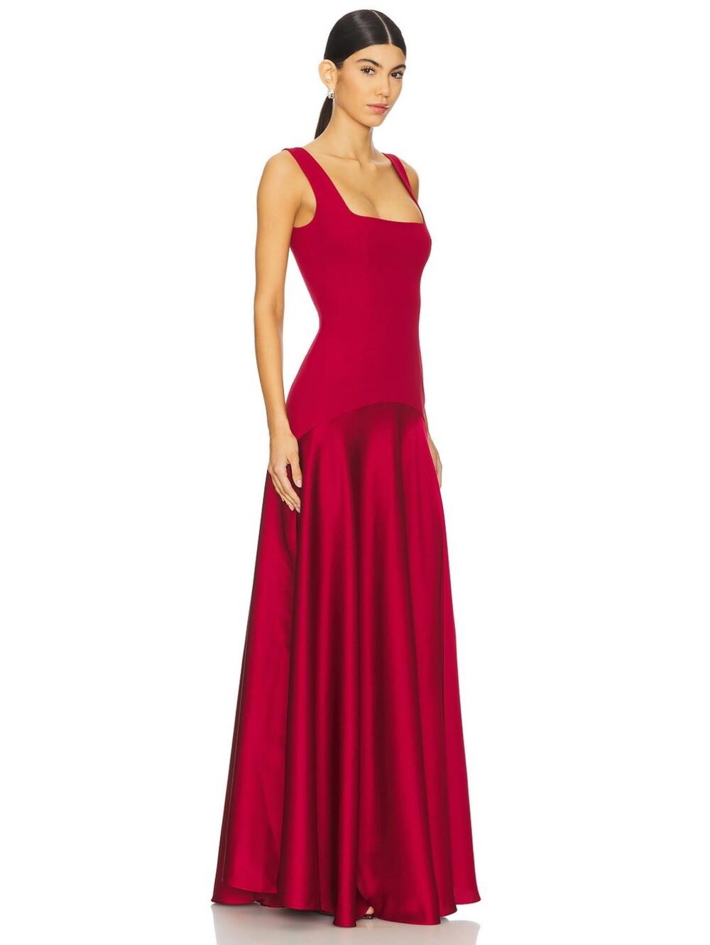 L'Academie Sidney Gown in Oxblood - Picture 2 of 3